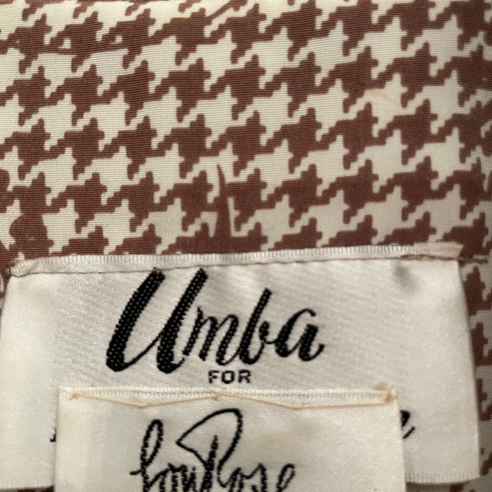 Umba Parnes Feinstein Houndstooth Patterned Dress - image 3